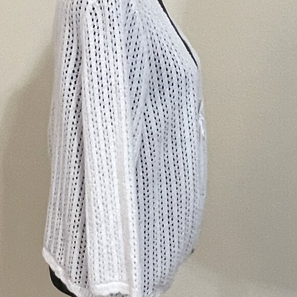 Christopher Banks open sweater cardigan open tie front - White - Large - Picture 4 of 5